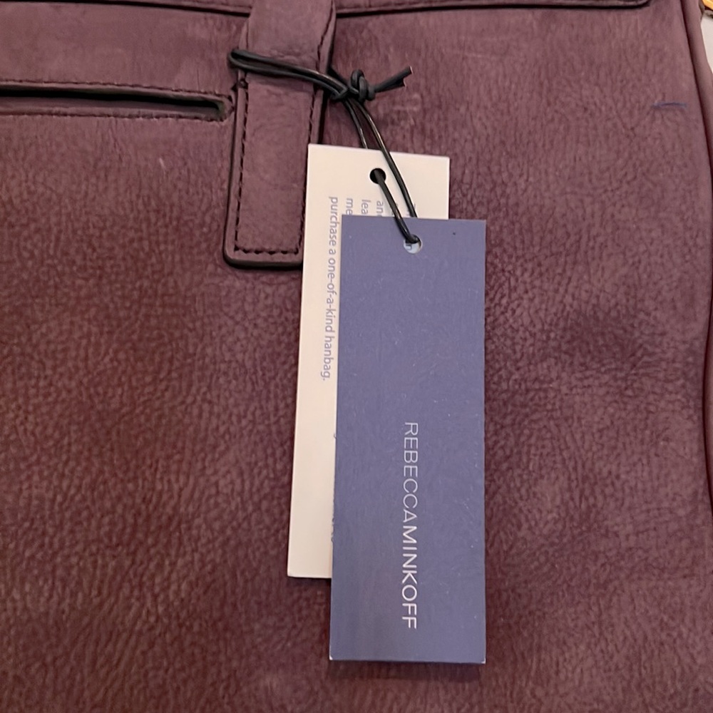 Rebecca Minkoff Jules Satchel in Aubergine Suede - Picture 12 of 13